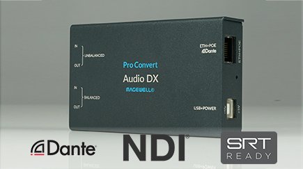 Pro Convert Audio DX соединяет IP-сети с аналоговыми аудиосигналами
