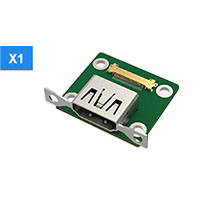 1 x 20-контактный адаптер LVDS 0.5PH для подключения к HDMI 1 x 20-контактный адаптер LVDS 0.5PH для подключения к HDMI