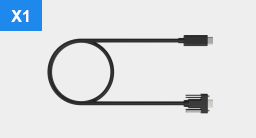 USB 3.2 Type C to Type C cable (up to 20Gbps) x1